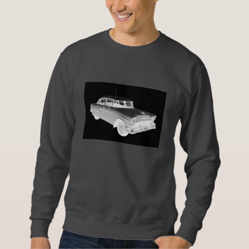 1955 Chevrolet Bel Air Classic Car Art Sweatshirt