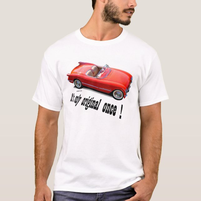 1955 Chevrolet Corvette Convertible T-Shirt (Front)