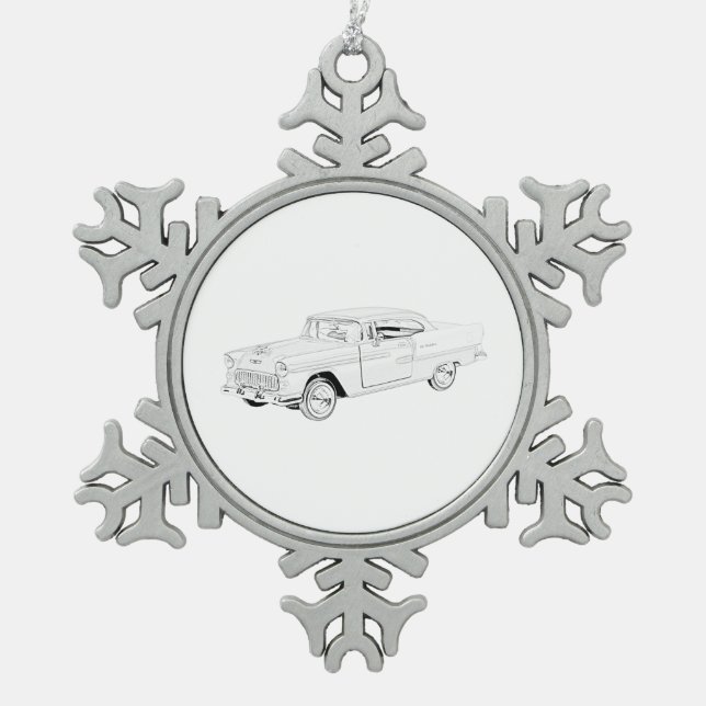 1955 Chevy Bel Air Christmas Ornament (Front)