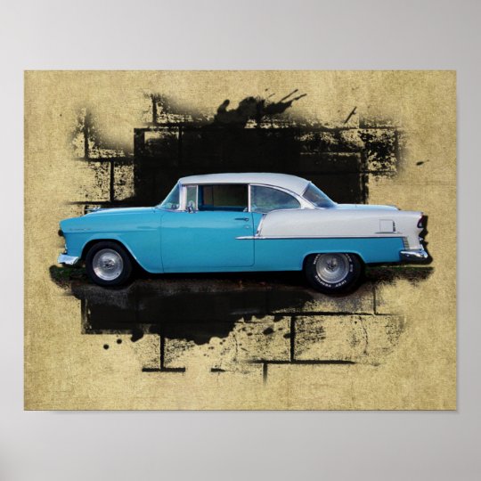 1955 Chevy Bel Air- Classic Car- Print | Zazzle.com