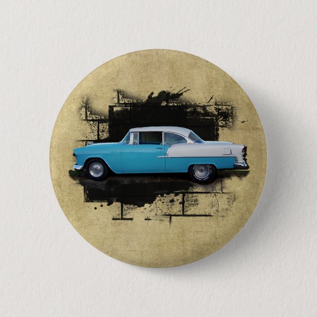 1955 Chevy Bel Air- Classic Cars-  Button (Front)