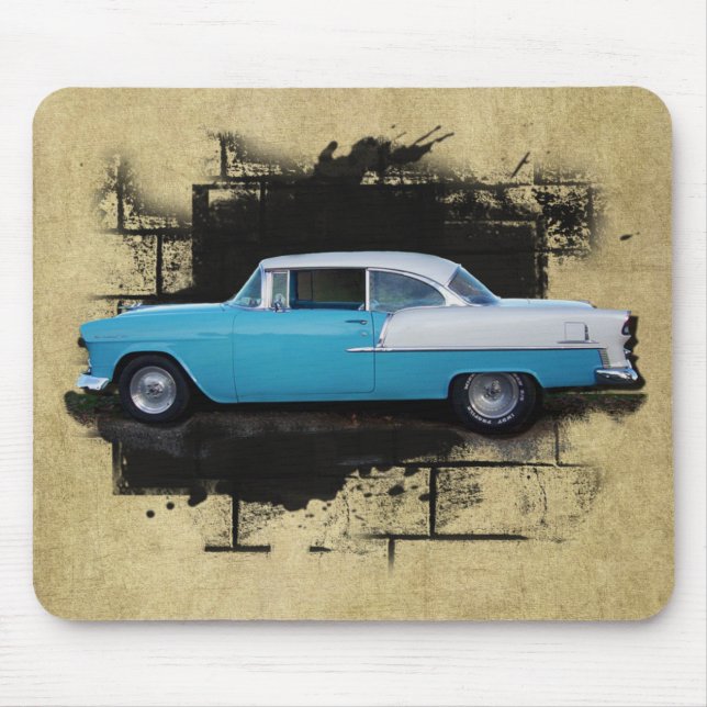 1955 Chevy Bel Air- Classic Cars- Mousepad (Front)