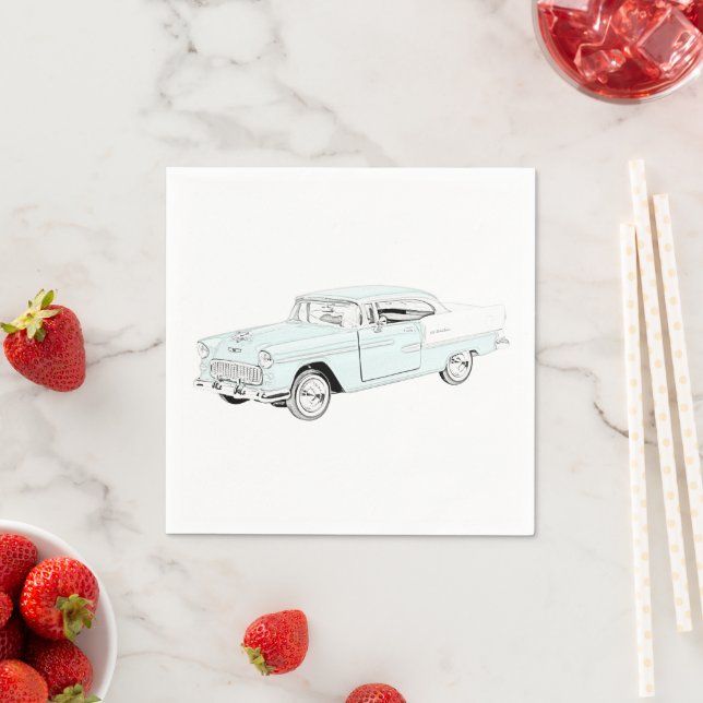 1955 Chevy Bel Air Paper Napkins (Insitu)