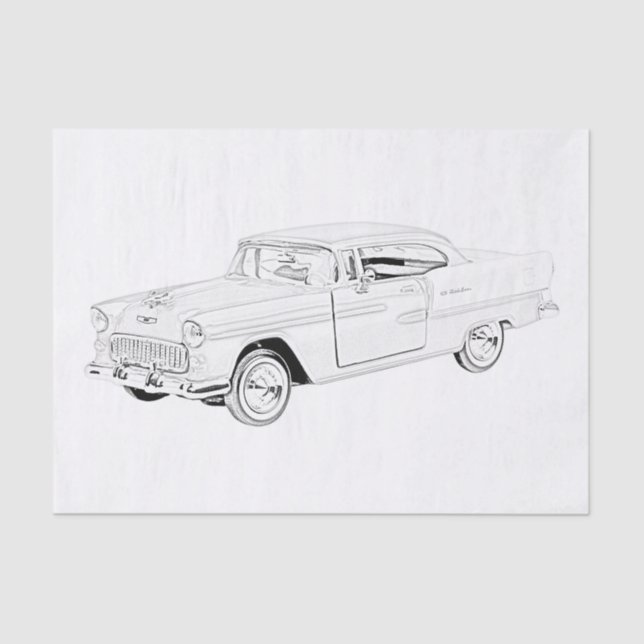1955 Chevy Bel Air Tissue Paper (Front)