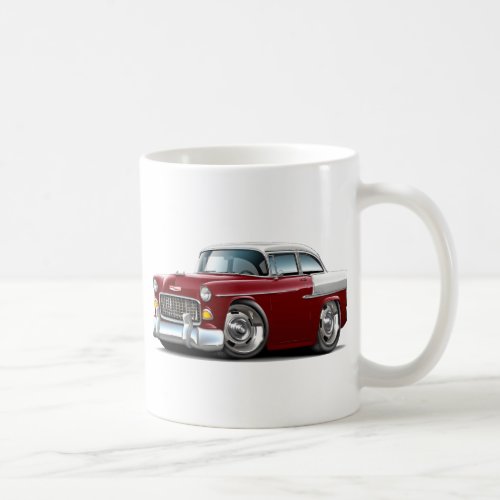 1955 Chevy Belair Maroon_White Car Coffee Mug