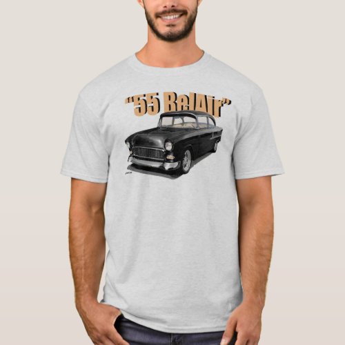 1955 Chevy BelAir post T_Shirt