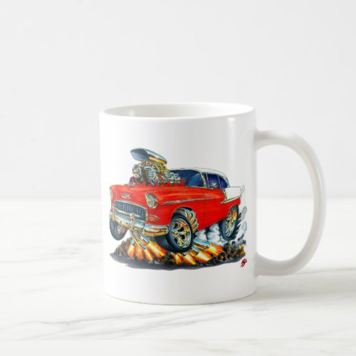 1955 Chevy Belair Red Car Coffee Mug