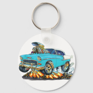 1955 Chevy Belair Turquoise Car Keychain