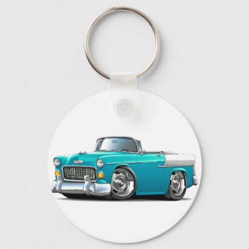 1955 Chevy Belair Turquoise_White Convert Keychain