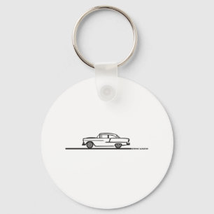 1955 Chevy Hardtop Post Keychain