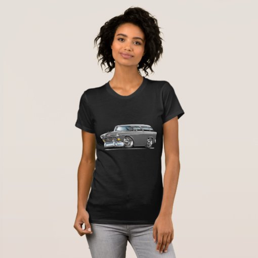 1955 Chevy Nomad Grey Car T-Shirt | Zazzle