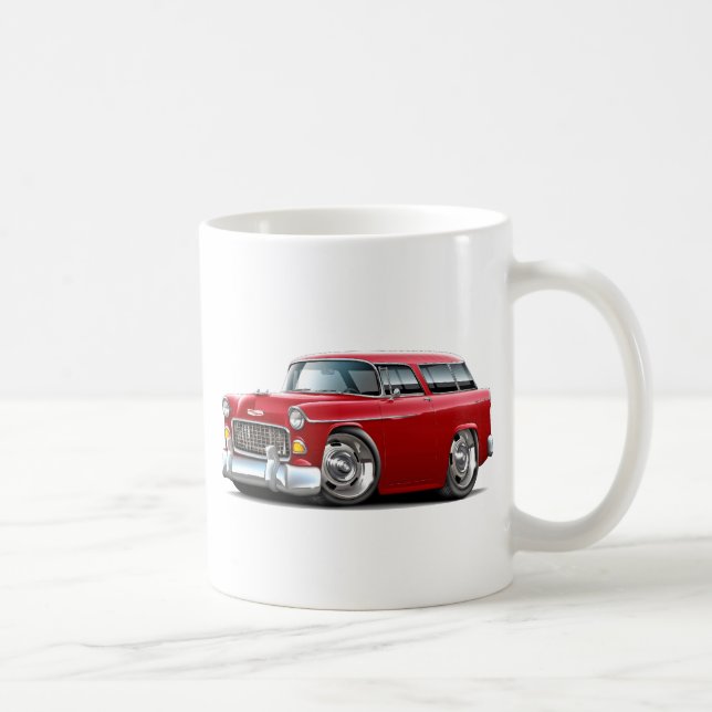 1955 Chevy Nomad Red Car Coffee Mug (Right)