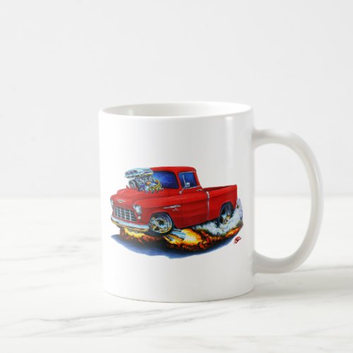 1955 Chevy Pickup Red Truck Coffee Mug