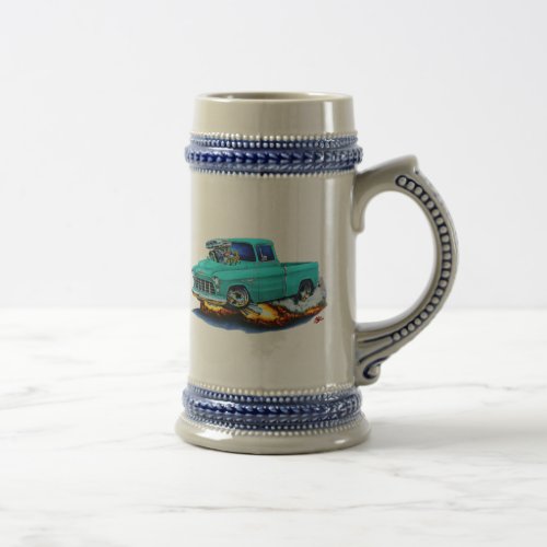 1955 Chevy Pickup Turquoise Truck Beer Stein