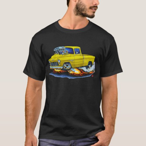 1955 Chevy Pickup Yellow Truck T_Shirt