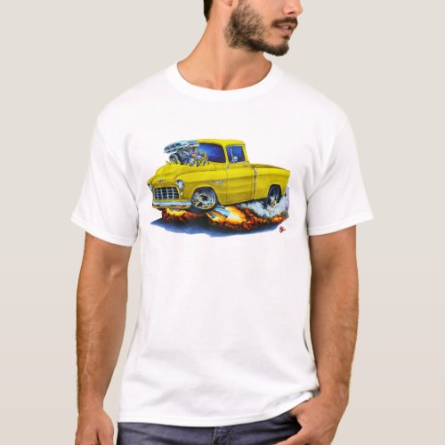 1955 Chevy Pickup Yellow Truck T_Shirt