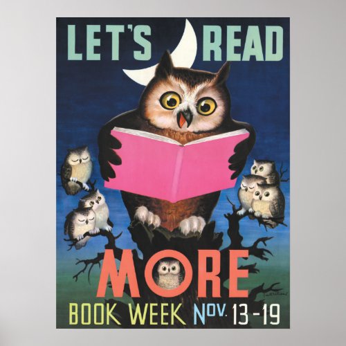 1955 Childrens Book Week Poster
