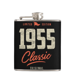 1955 Classic Birthday Gift Flask