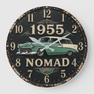 1955 Classic Car Large Clock