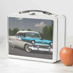 1955 Classic Car Metal Lunch Box