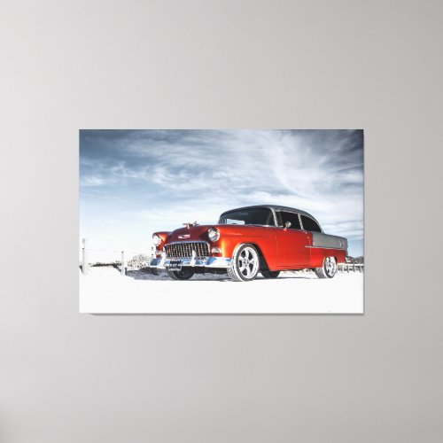 1955 Custom Chevrolet Bel Air Canvas Print