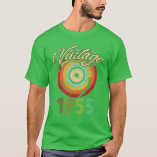 1955 Geburtstag Vinyl Vintage boy T-Shirt