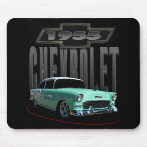 1955 Green Sedan Mouse Pad