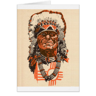1955 Indian chief from Billy the Kid (UK) comics Cards