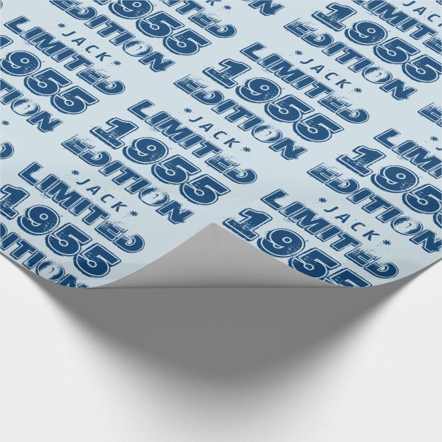 1955 or Any Year Birthday Limited Edition 60th V4Z Wrapping Paper (Corner)