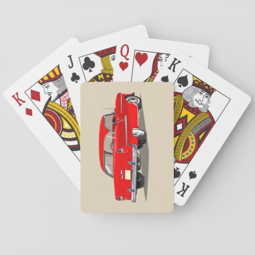 1955 Shoebox Playing Cards Red
