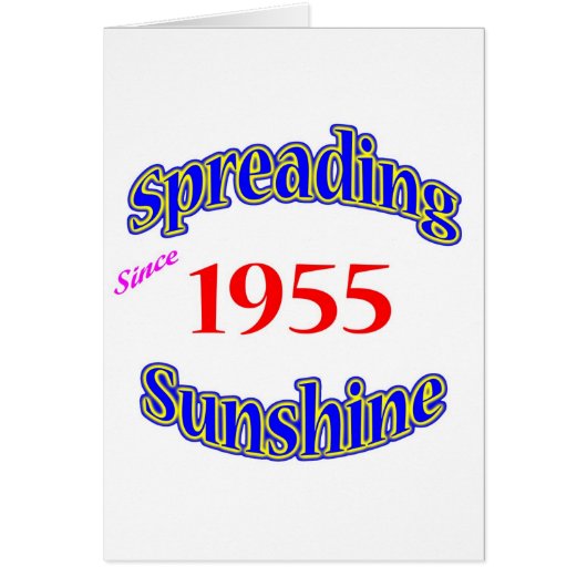 1955 Spreading Sunshine Cards (Front)