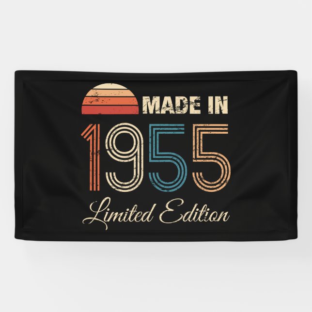 1955 Vintage 70th Birthday Banner (Horizontal)