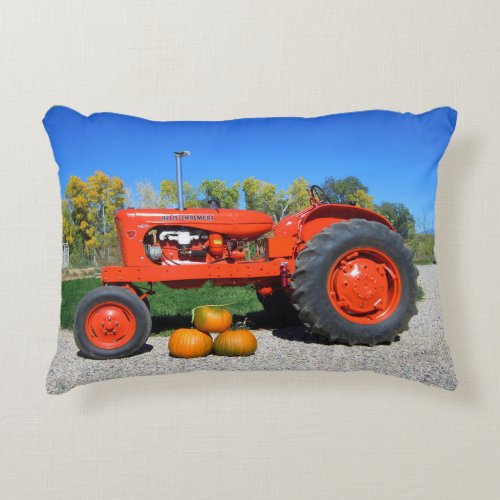 1955 WD45 Allis Chalmers Tractor_ Autumn Accent Pillow