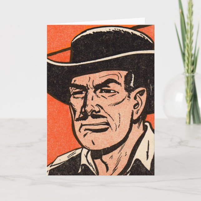 1955 Western bad guy from Billy the Kid comics Card (Front)