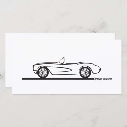 1956 1957 Chevrolet Corvette (Front/Back)