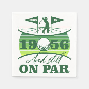 1956 70th Birthday Golf Lovers Napkins