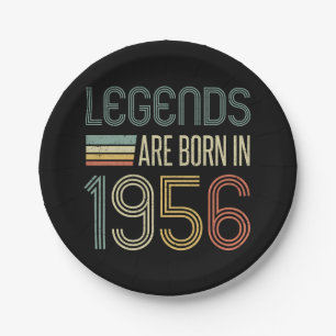 1956 70th Birthday Legends Paper Plates