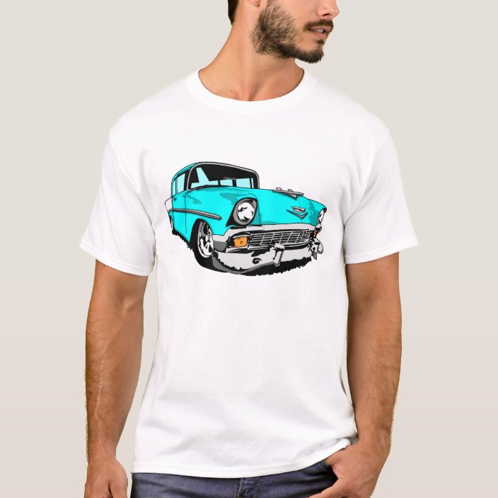1956 Bel Air in Light Blue T-Shirt | Zazzle.com