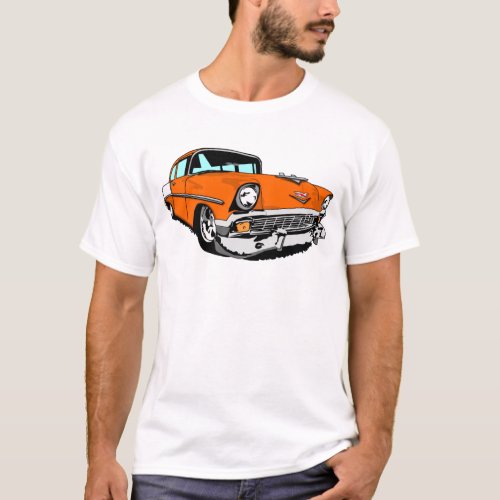 1956 Bel Air in Orange T_Shirt