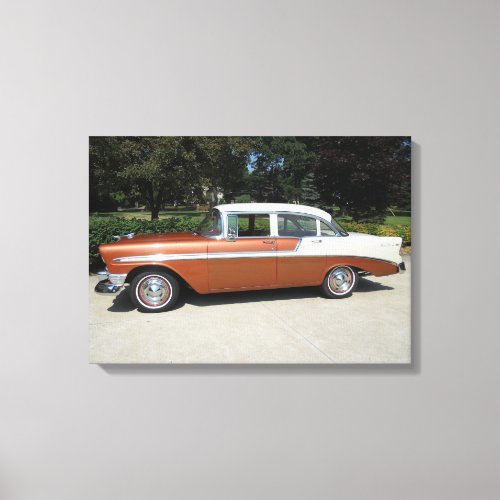 1956 Chevrolet Bel_Air 4 Door Sedan Canvas Print