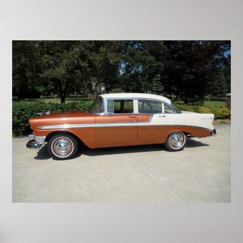 1956 Chevrolet Bel_Air 4 Door Sedan Poster