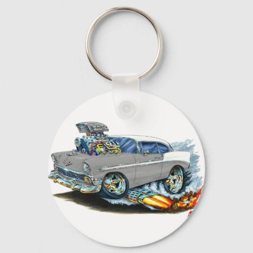 1956 Chevy 150_210 Grey Car Keychain