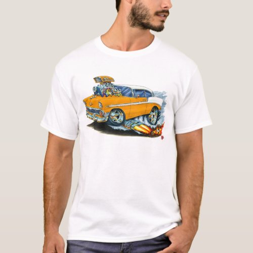 1956 Chevy 150_210 Orange Car T_Shirt