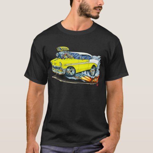 1956 Chevy 150_210 Yellow Car T_Shirt