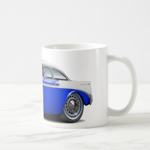 1956 Chevy Belair Blue-White Car Coffee Mug