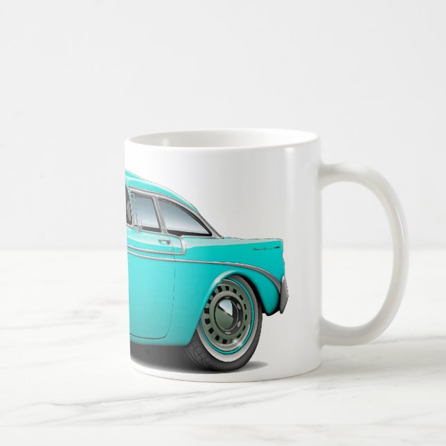 1956 Chevy Belair Turquoise Car Coffee Mug (Right)