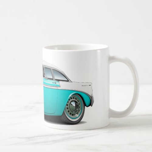 1956 Chevy Belair Turquoise_White Car Coffee Mug