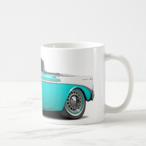 1956 Chevy Belair Turquoise_White Convertible Coffee Mug