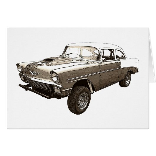 1956 Chevy Gasser Cards (Front Horizontal)