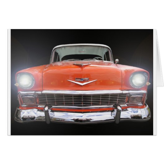 1956 CHEVY "LIGHTS ON" CARDS (Front Horizontal)